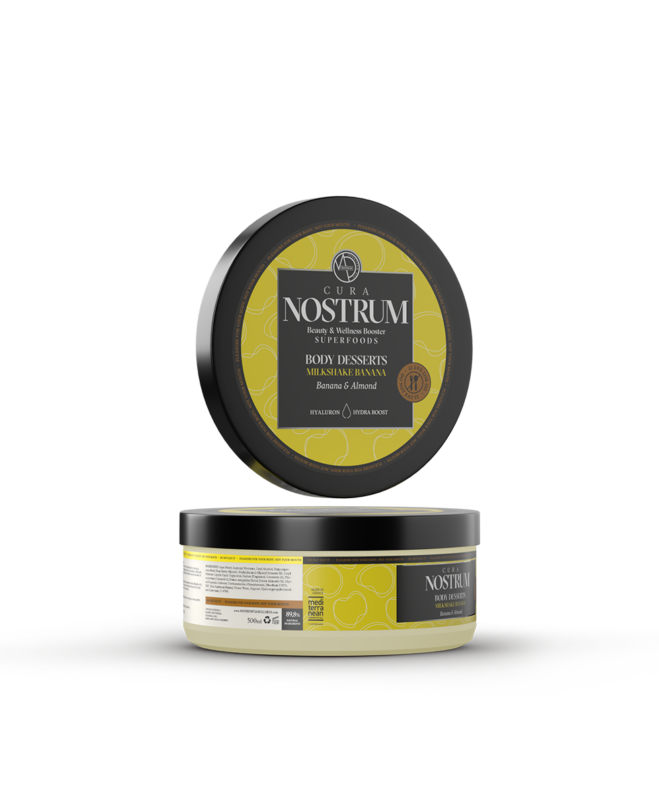 Body Milkshake Banana e Amêndoa, 500ml