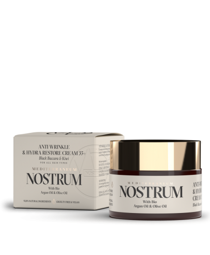 CREME ANTI-RUGAS E HYDRA RESTORE 35+ (50ml) Rosa Negra e kiwi