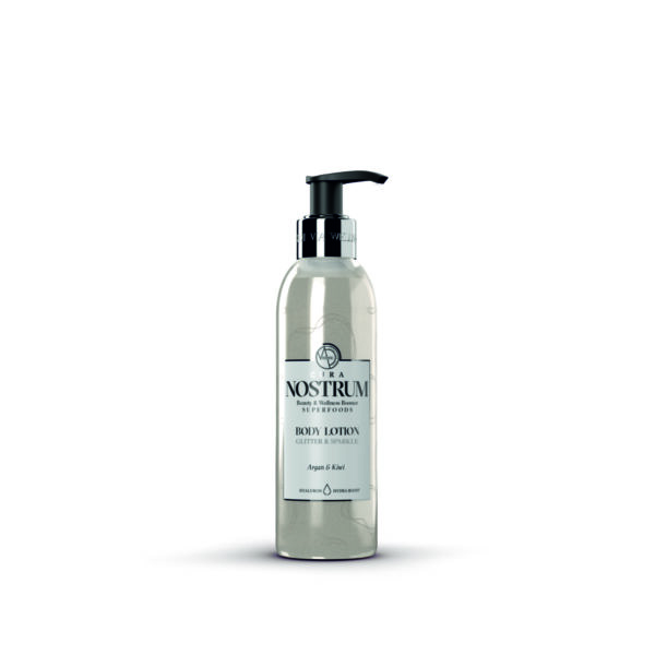 Loção Corporal Brilho Prateado,Argão e Kiwi,200ml