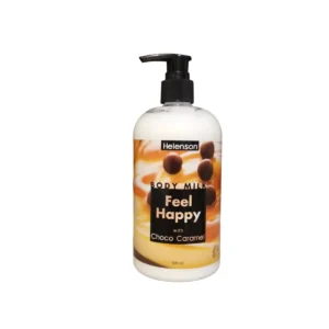 Leite Corporal Feel Happy, Chocolate e Caramelo, Helenson 500ml