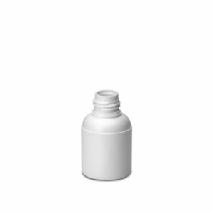 Frasco Cilíndrico 60ml D24 HDPE Branco