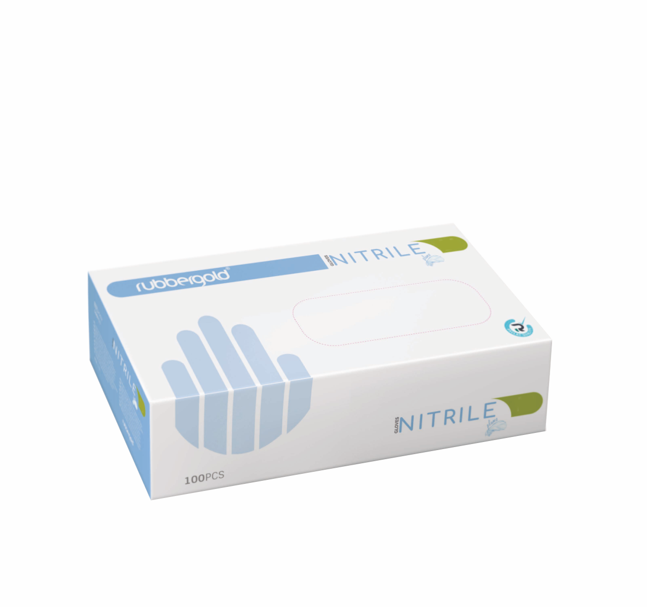 Luvas de Exame Nitrilo Azul-Violeta s/pó pluma (100un)