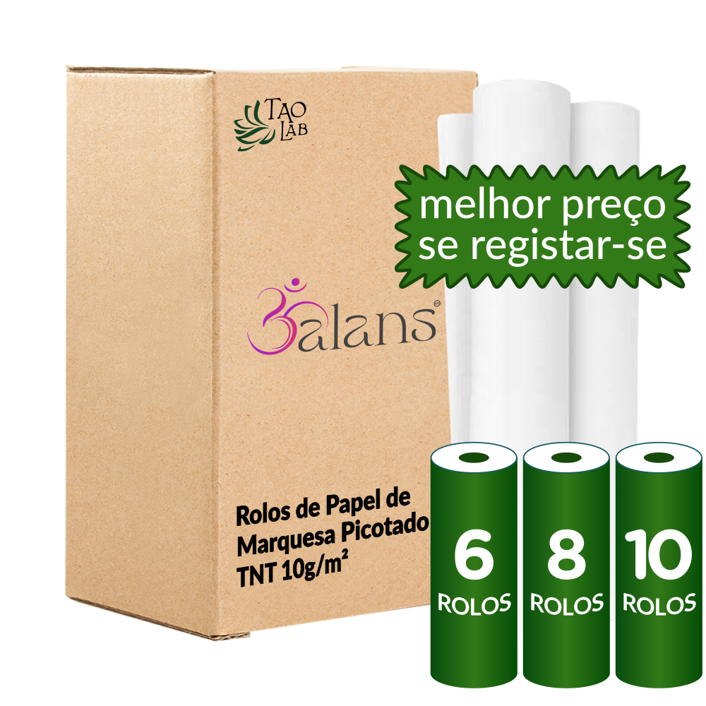 Rolos de Marquesa Picotado - TNT 10g (50/60cm)x(100/200m)