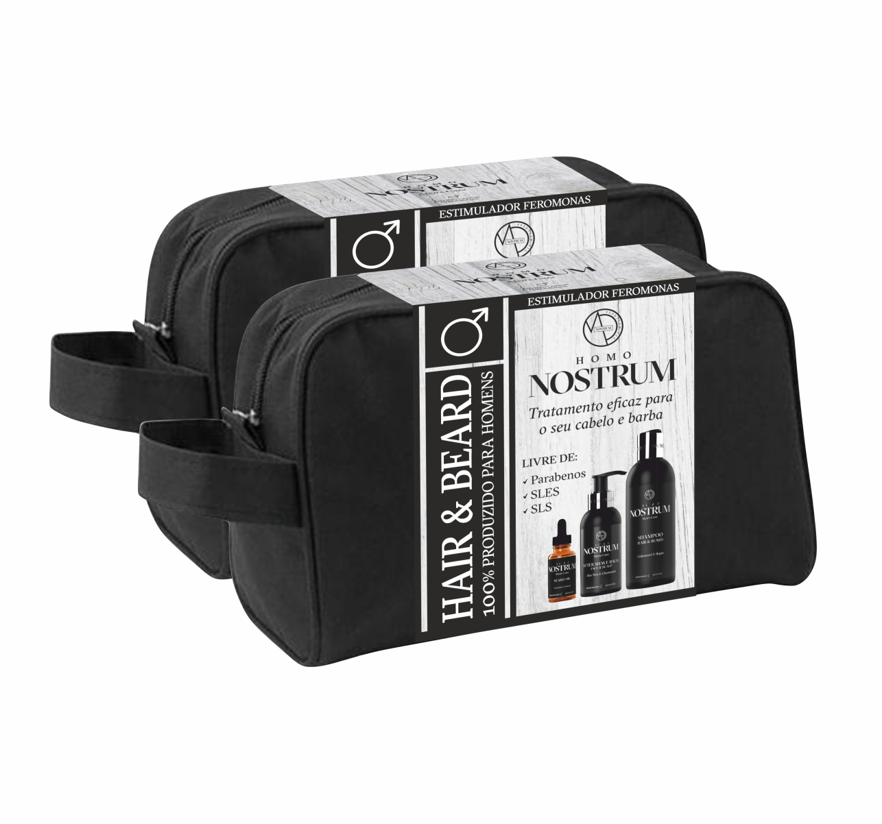 2 Packs Nostrum Homem Hair Beard (Pack nº7)