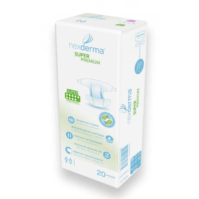 NEXDERMA FRALDA DE ADULTO PARA INCONTINÊNCIA,Super Premium(20UN)