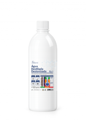 Água Destilada Desionizada 1L