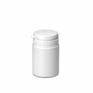 Frasco 125ml HDPE Branco D51 (Pill Snap) inviolável