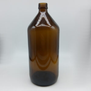 Frasco de 1000ml Vidro Âmbar com Tampa PP ou Doseador