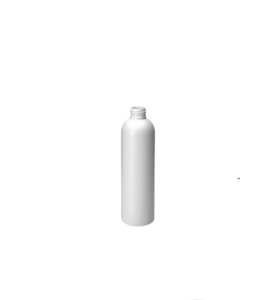 Frasco Cilíndrico 250ml D24 HDPE Branco