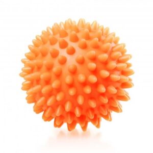 Bola massagem c/picos laranja 6cm