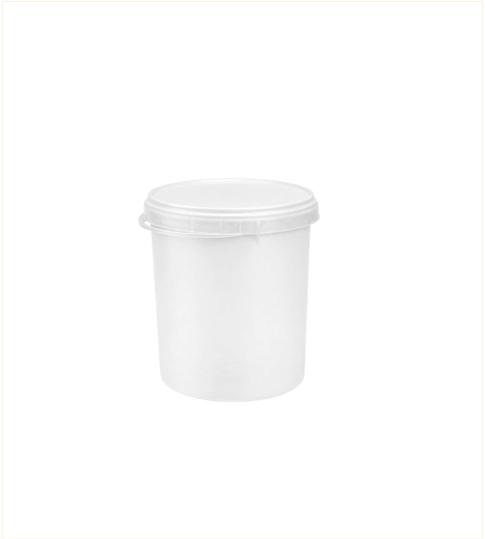 Balde 1kg/1,5L PP Branco