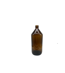 Frasco de 1000ml Vidro Âmbar com Tampa PP ou Doseador