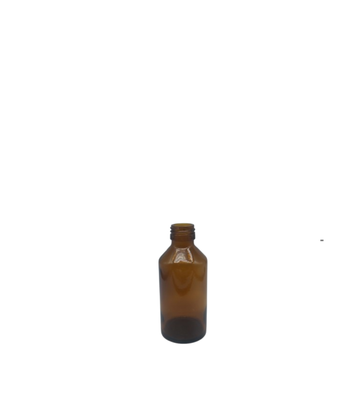 Frasco de 150ml Vidro Âmbar PP28