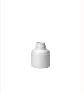 Frasco Cilíndrico Branco 60 ml D24 HDPE