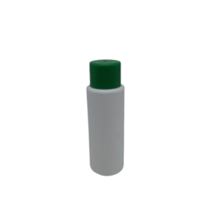 Frasco HPDE Branco 125ml com Tampa Verde